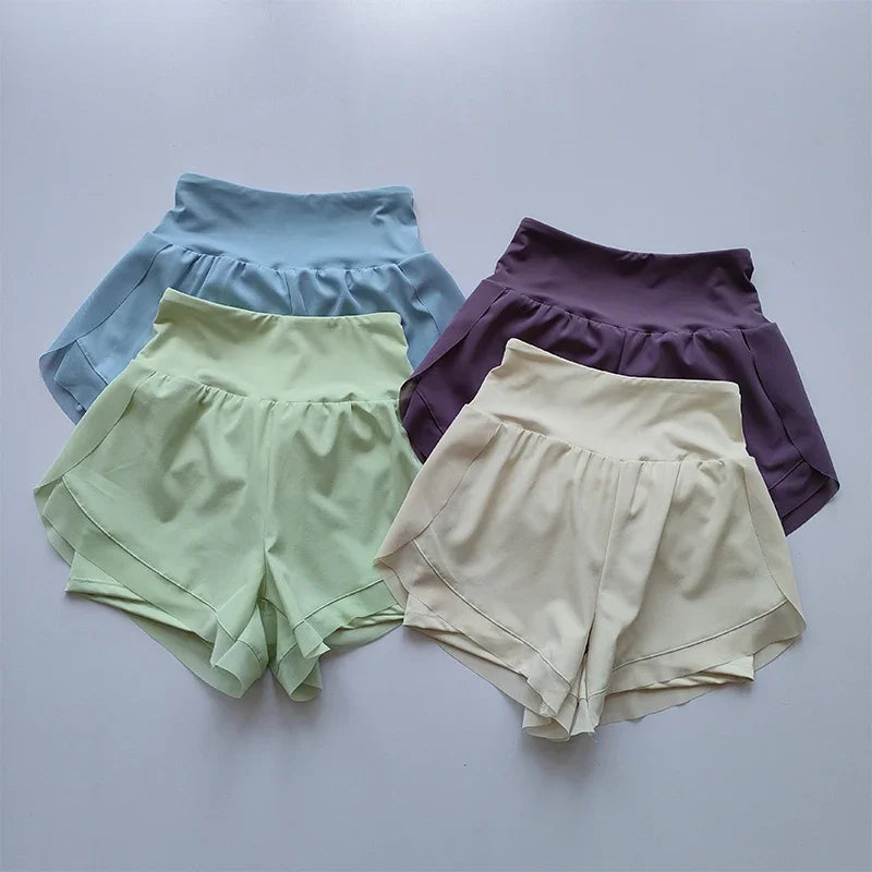 High-Waisted Sports Shorts