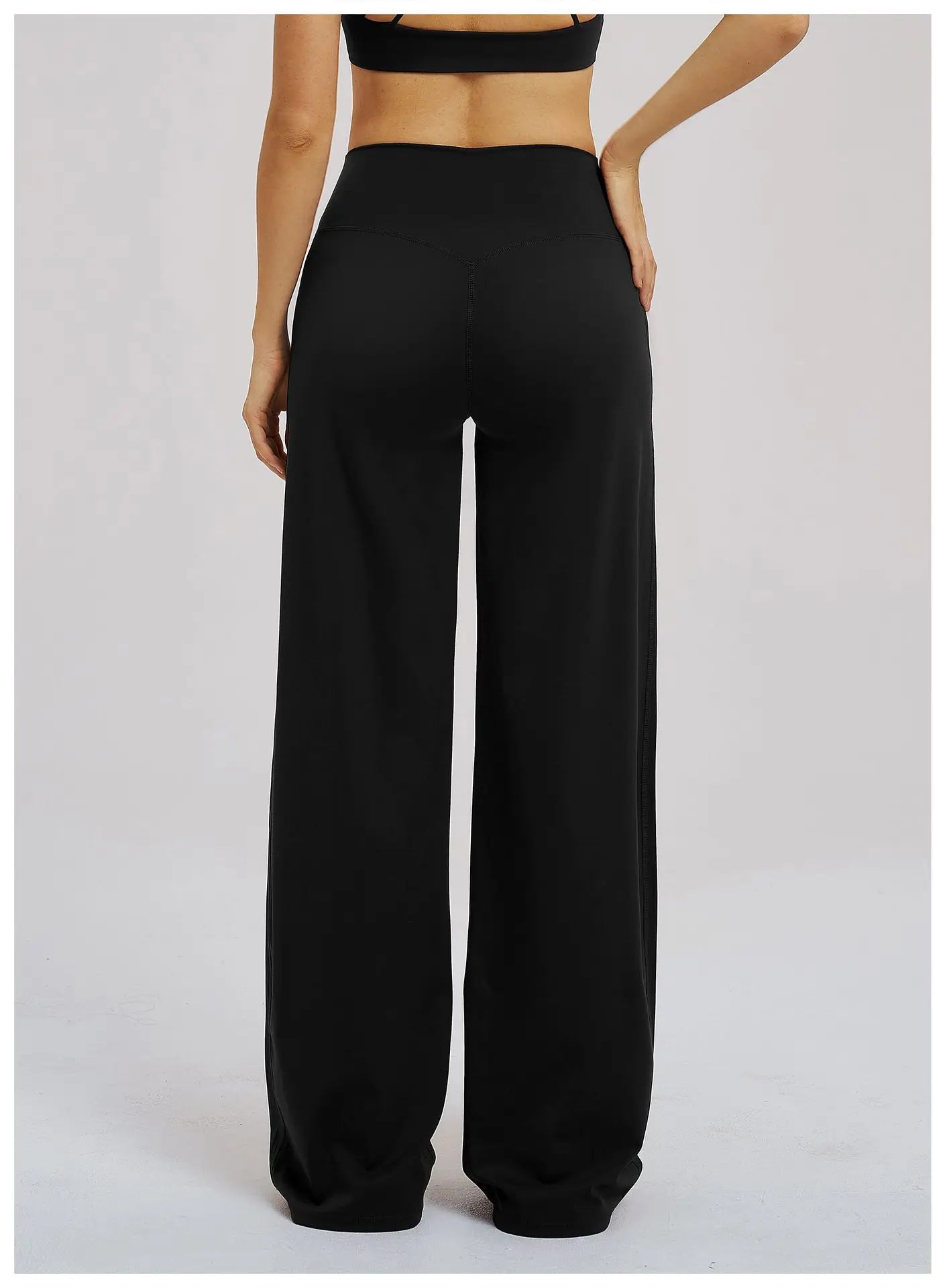 Wide Leg Crossed Waist Yoga Pants