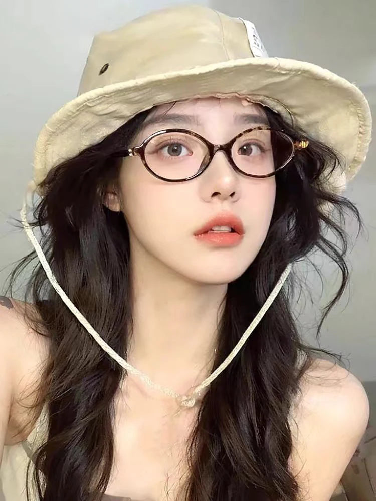 Retro Anti Blue Ray Photochromic Myopia Glasses