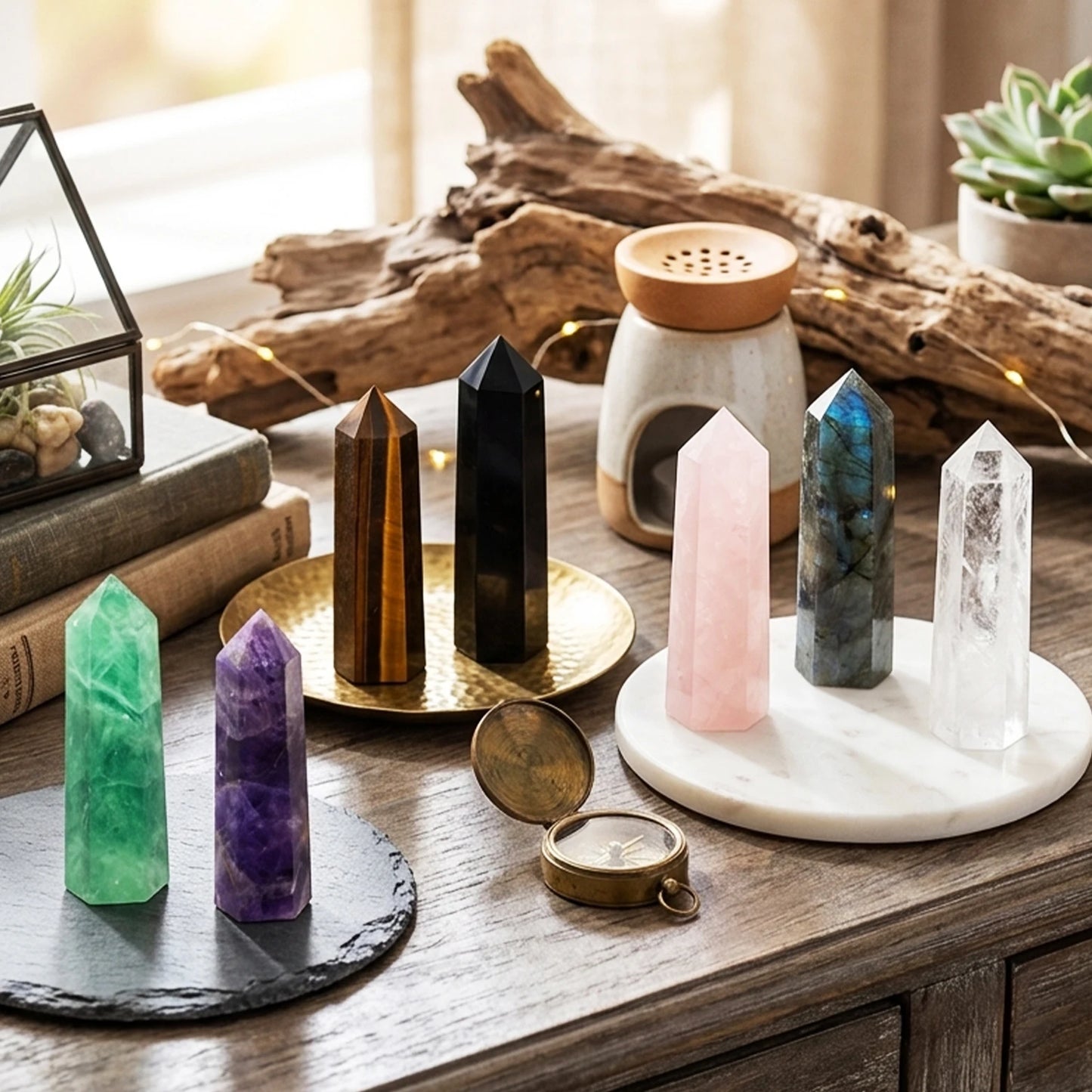 Natural Stone and Crystals Pyramids