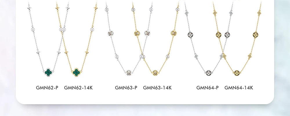 Hollow Clover Chain Necklace