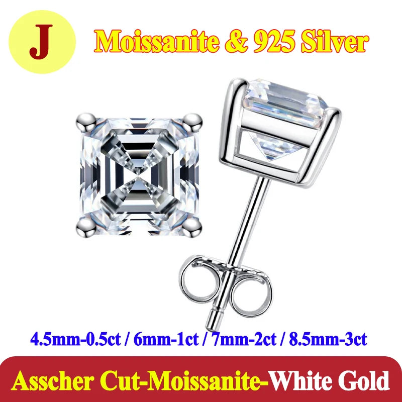 0.5-3 Carat Moissanite Studs