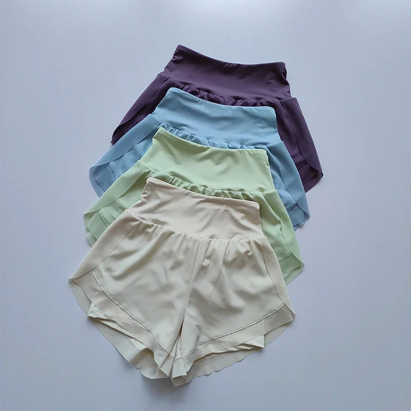 High-Waisted Sports Shorts
