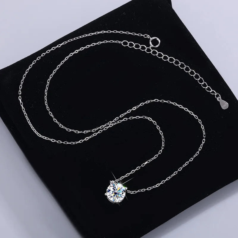 Moissanite Solitaire Pendant
