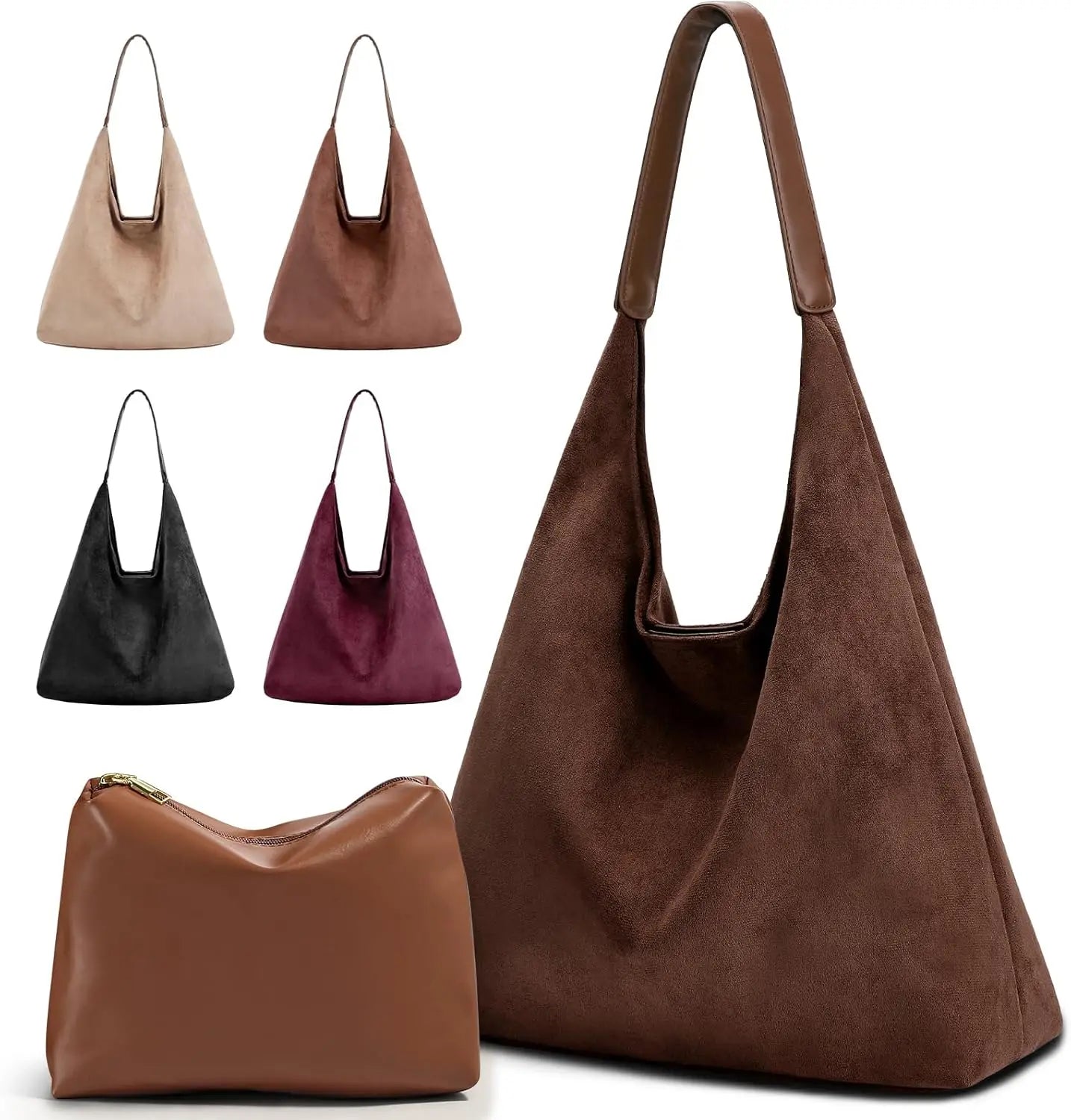 Vintage Suede Tote Bag
