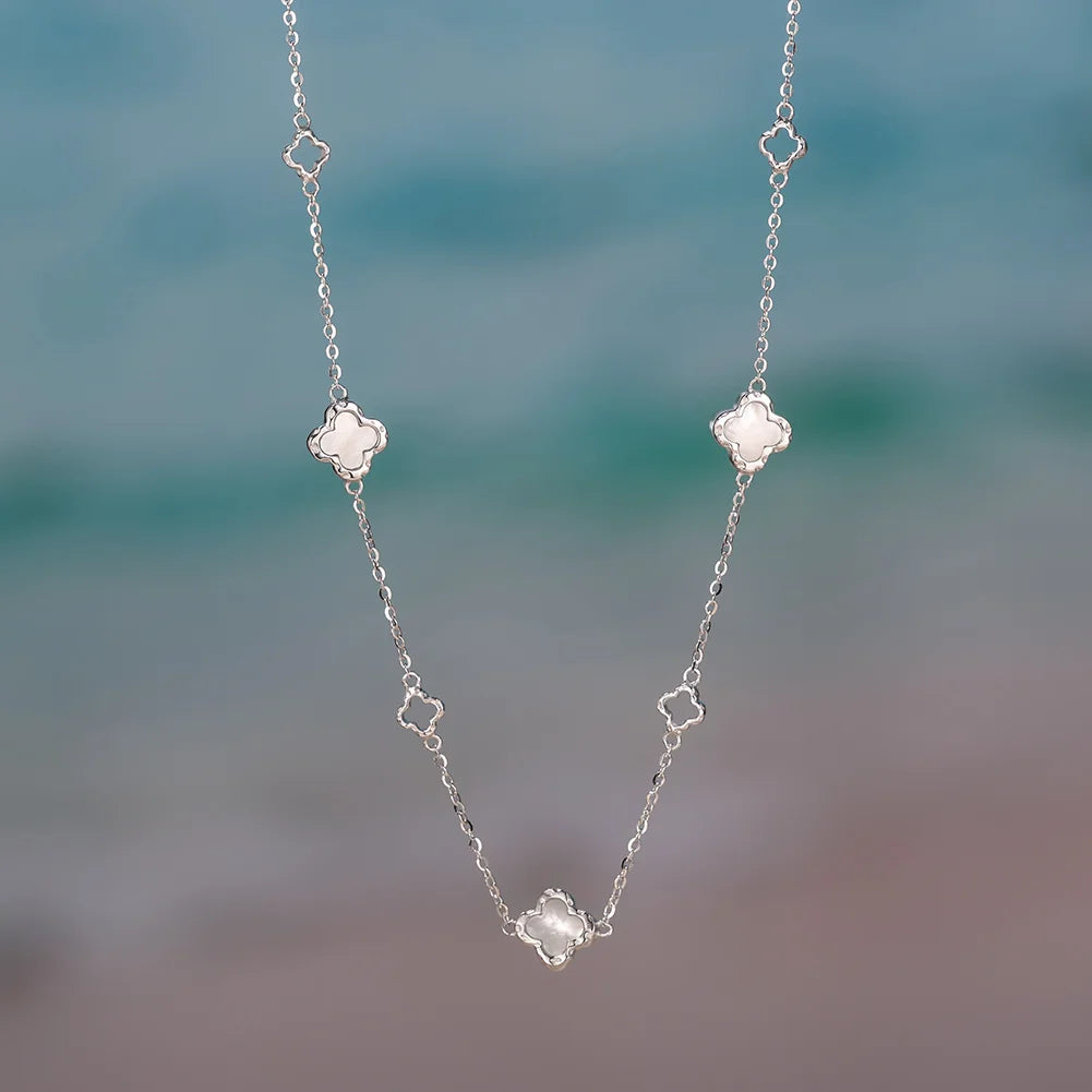 Hollow Clover Chain Necklace