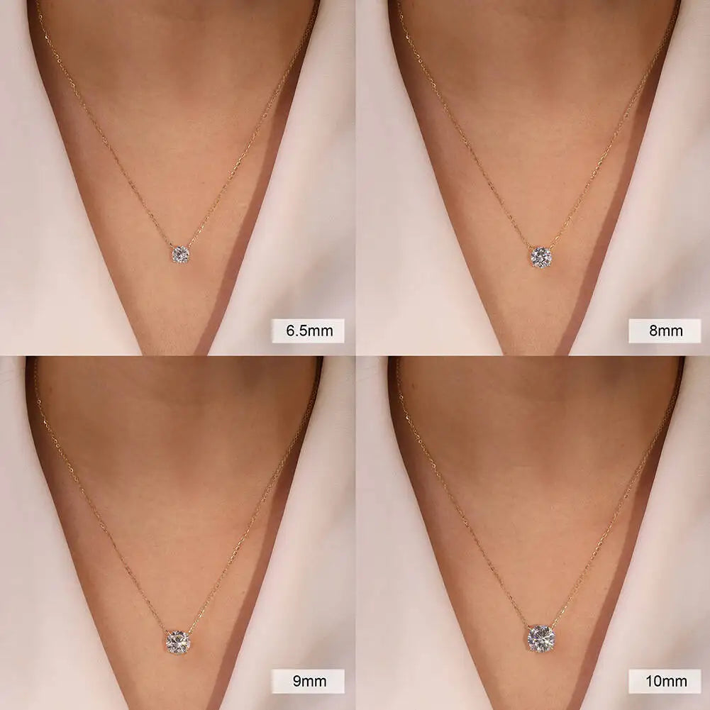 Moissanite Solitaire Pendant