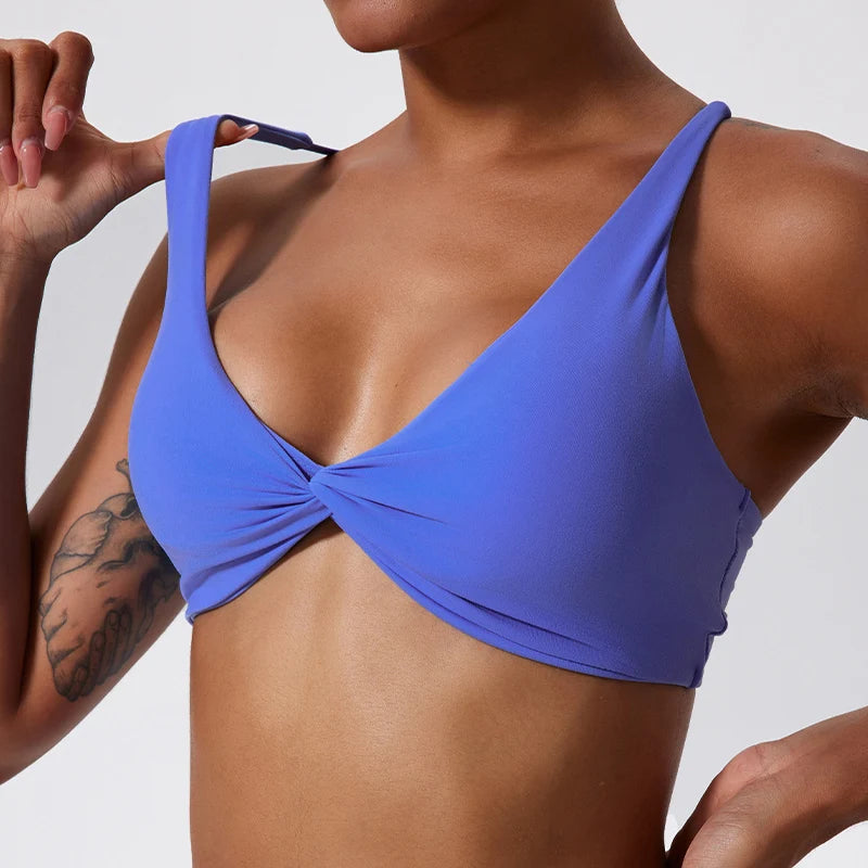 Front Twist Sports Bra