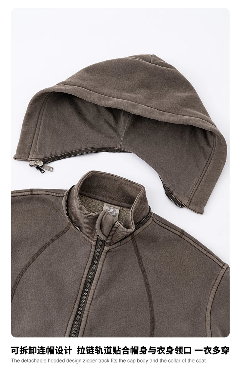 Batik Washed Crop Hoodie