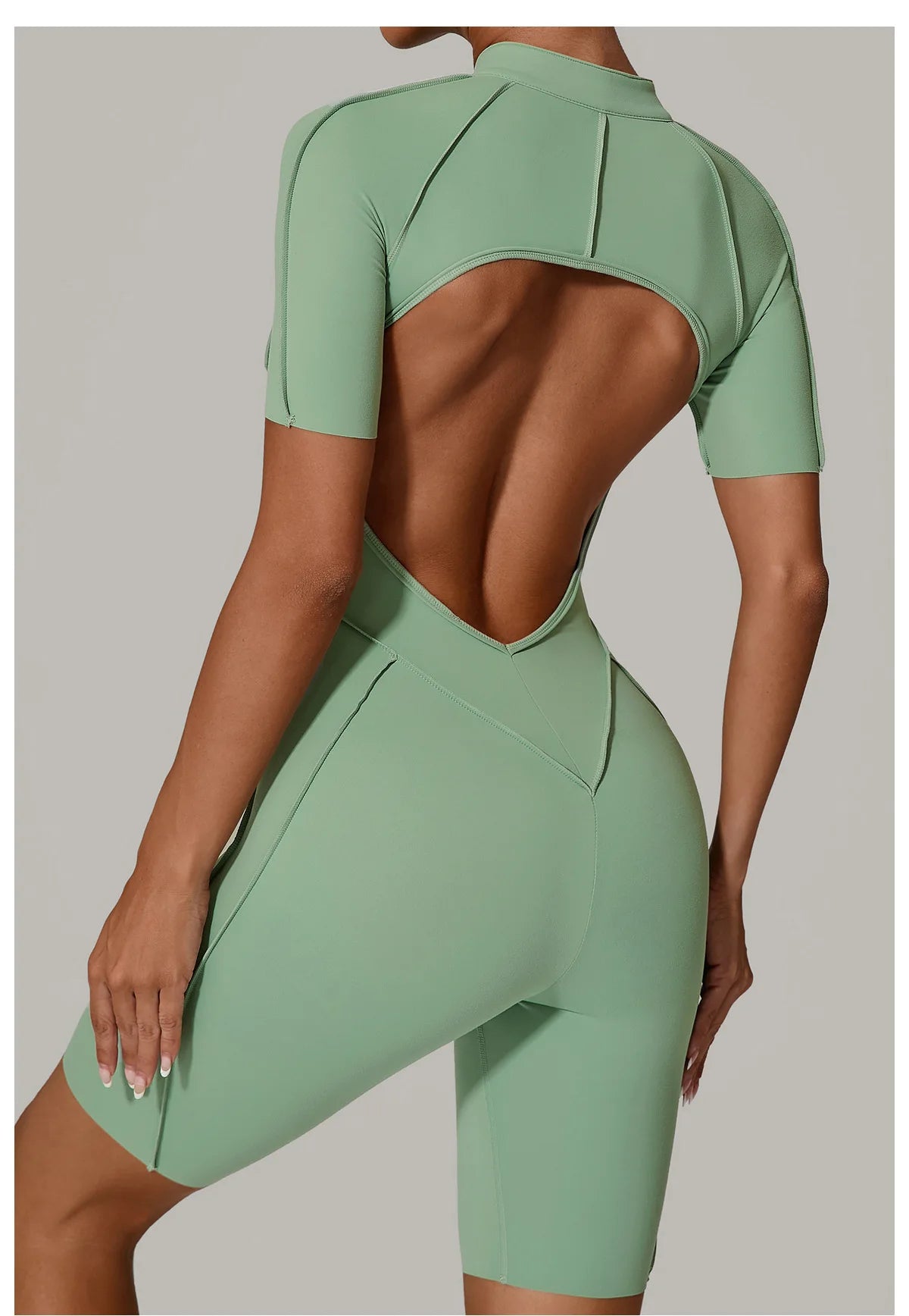 Backless Contrast Jumpsuit Long or Short options