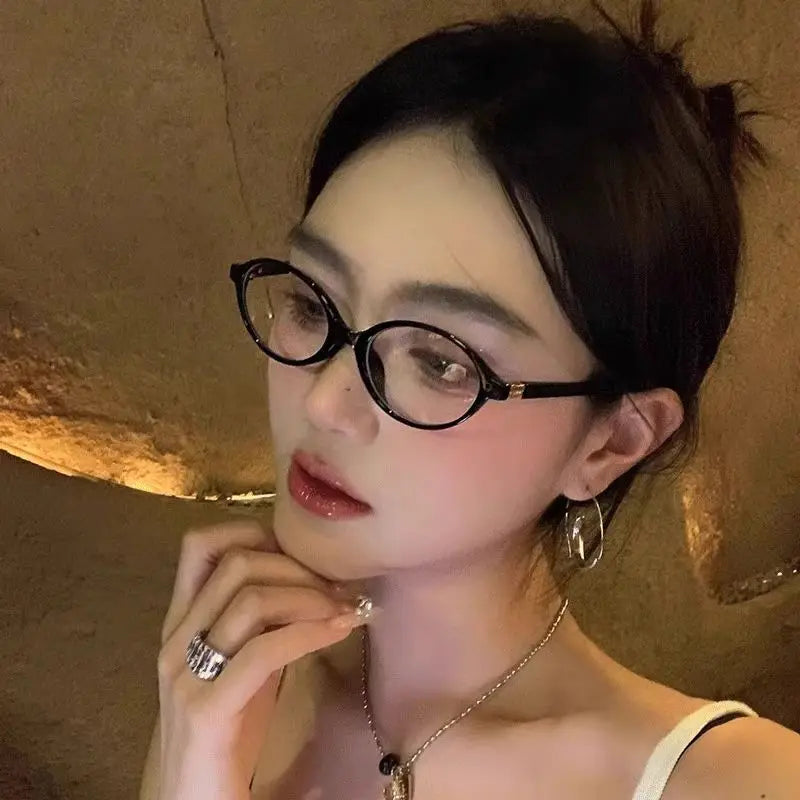 Retro Anti Blue Ray Photochromic Myopia Glasses