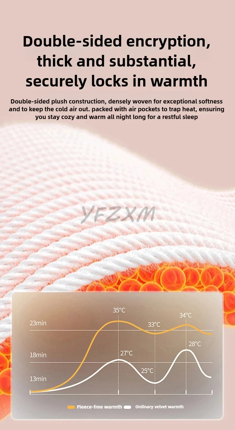 Thickened Wide Striped Flannel Blanket