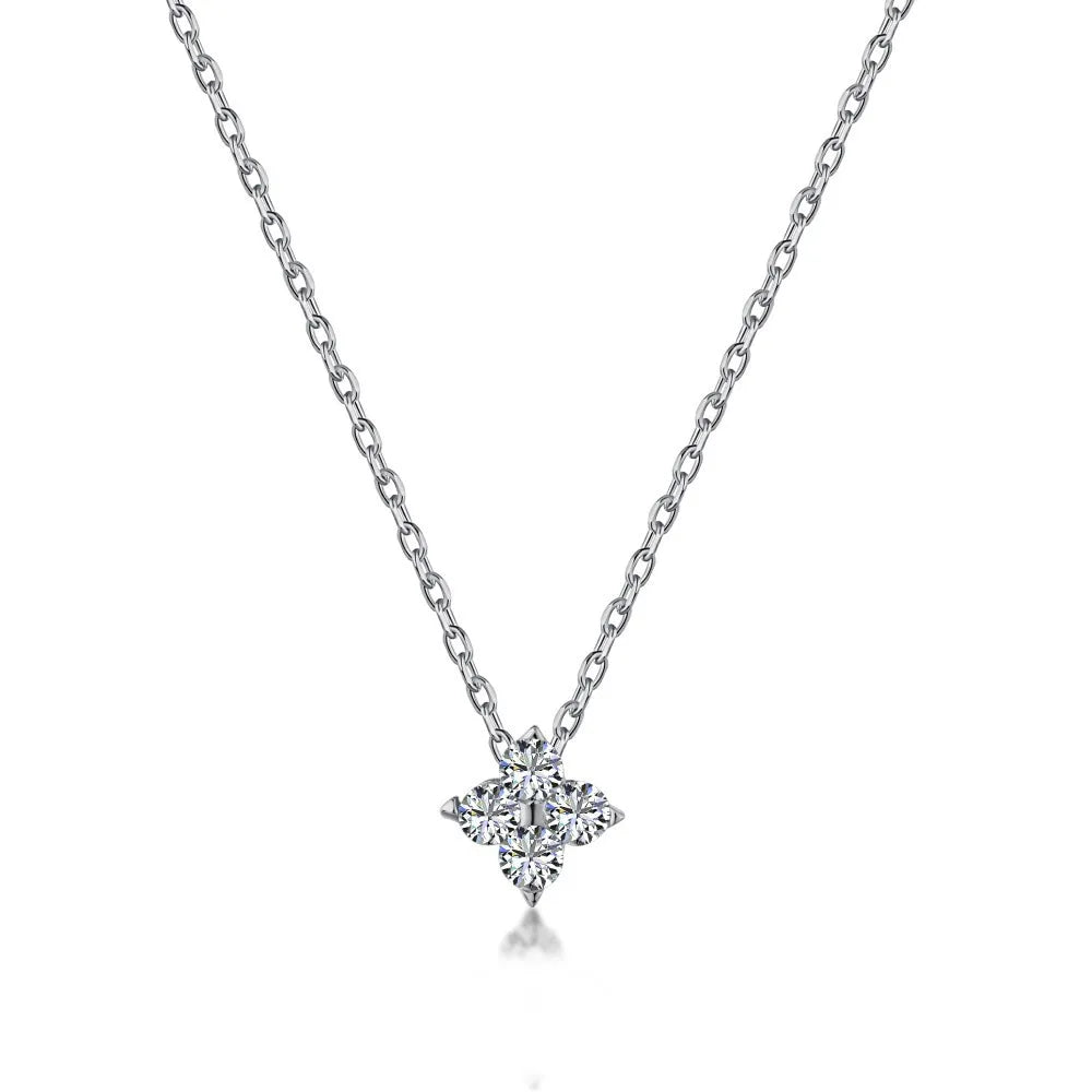 18K Gold Plated Stainless Steel Four Leaf Knecklace