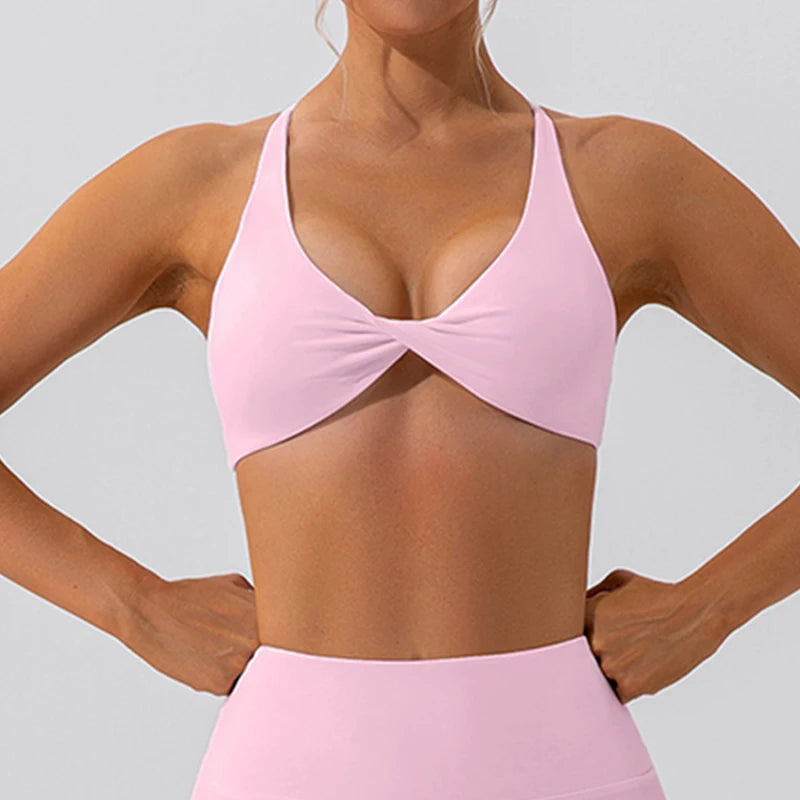 Cross Back Yoga Bra