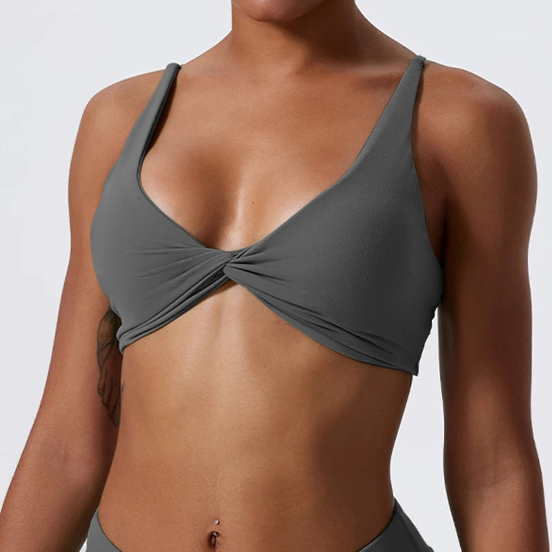 Front Twist Sports Bra