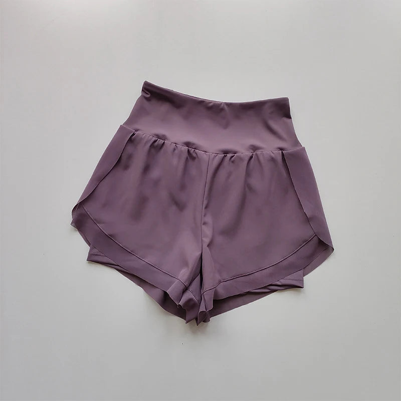 High-Waisted Sports Shorts