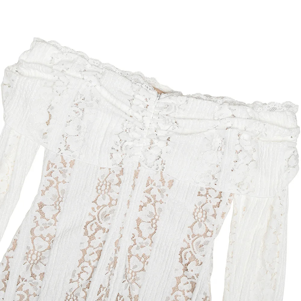 Lace Long Sleeve Maxi Dress or Mini
