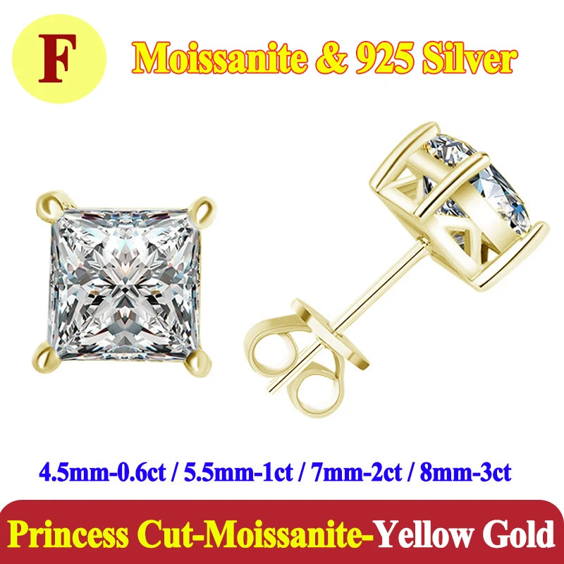 0.5-3 Carat Moissanite Studs