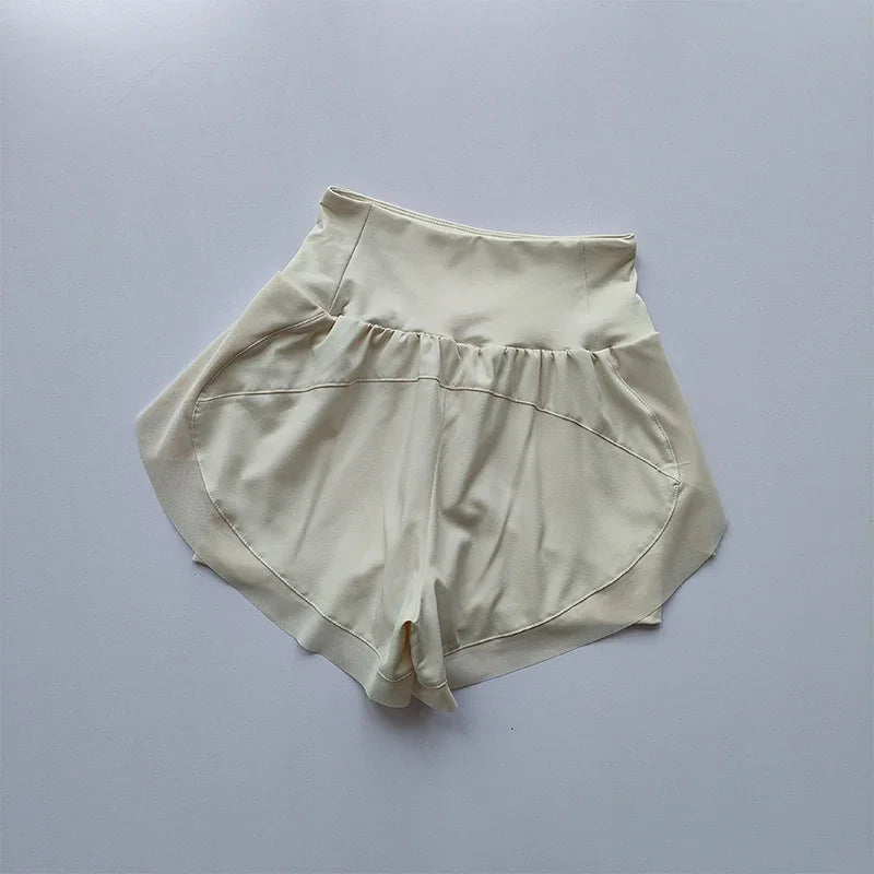 High-Waisted Sports Shorts