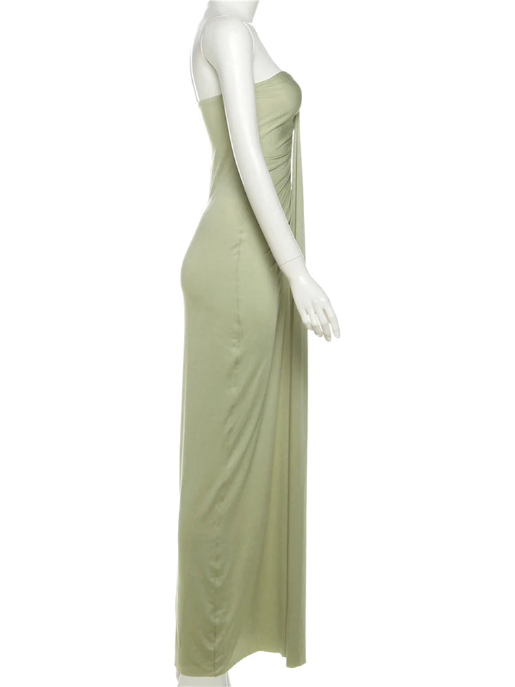 Strapless Ruched Dress