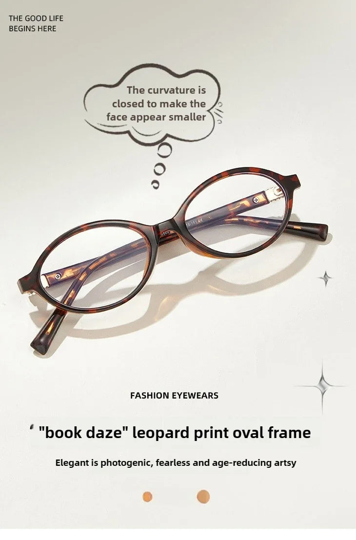 Retro Anti Blue Ray Photochromic Myopia Glasses