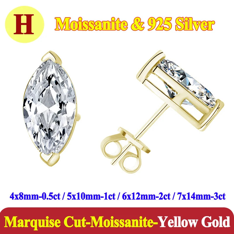 0.5-3 Carat Moissanite Studs