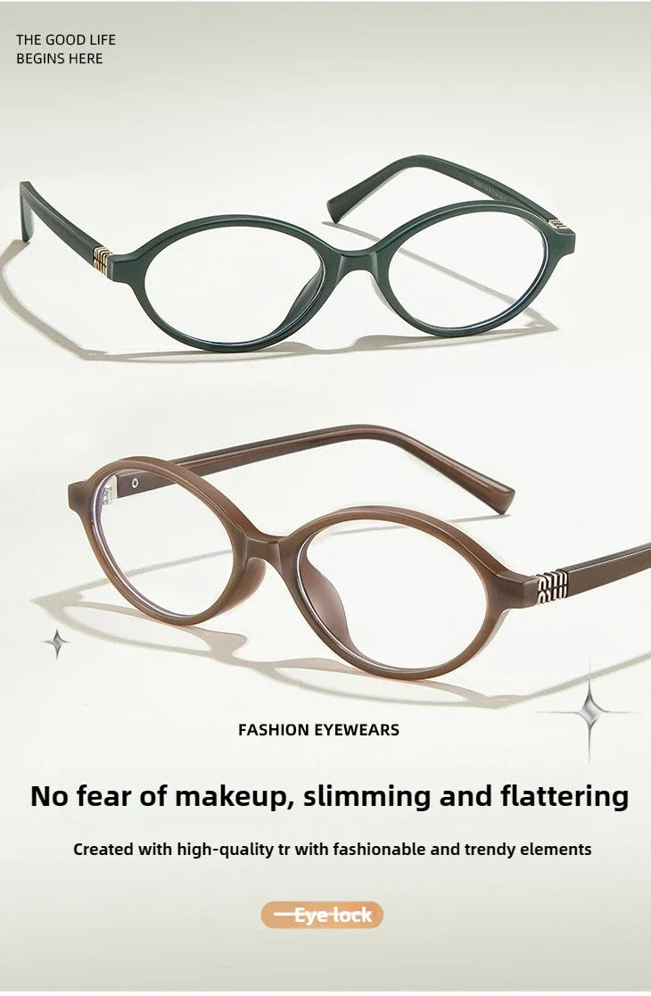 Retro Anti Blue Ray Photochromic Myopia Glasses