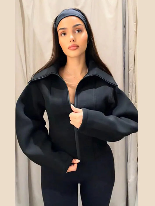 Wide Sleeve Fitted Jacket