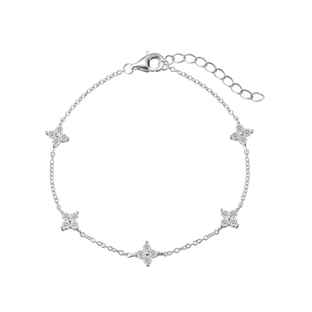 18K Gold Plated Stainless Steel Four Leaf Knecklace