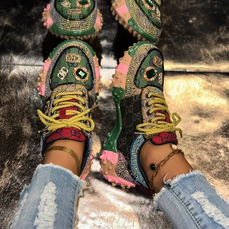 Rhinestone Sneakers